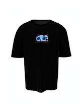 Hare Krishna Spiritual Black Unisex Oversized T-Shirt